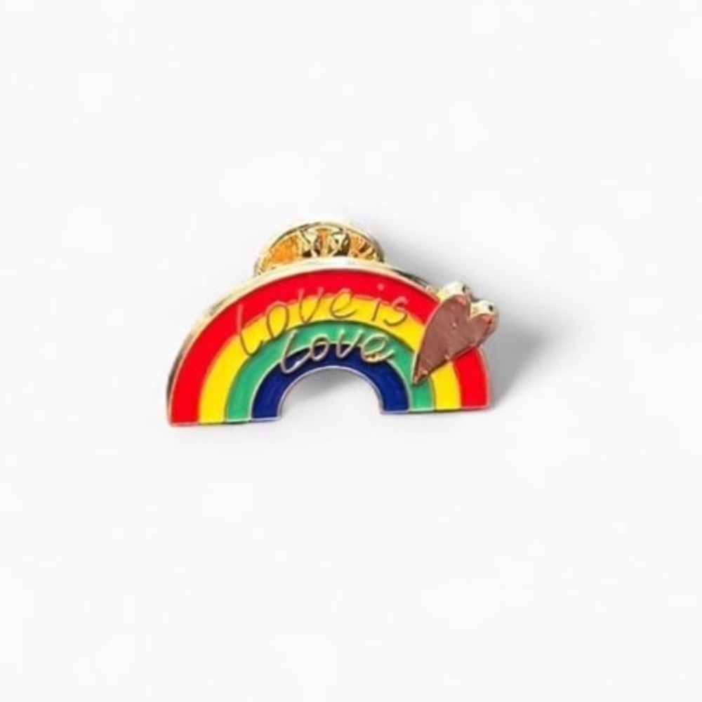 Rainbow Love Enamel Pin